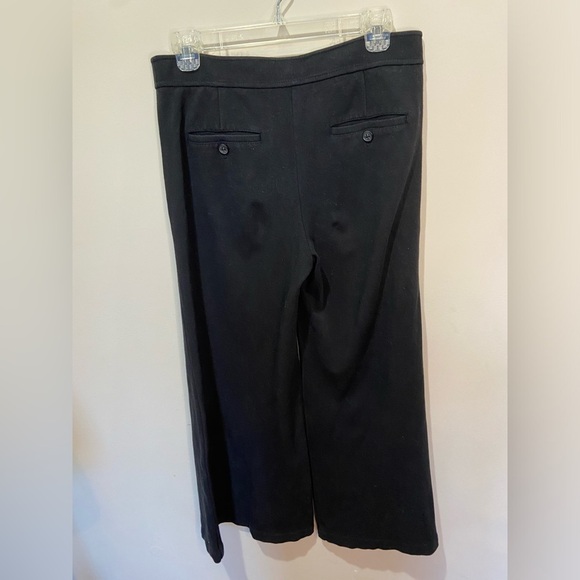 Theory Emmett Wide Leg Cropped Black Pants sz 6‎ - Picture 3 of 7